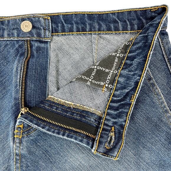 Y2K Polo Ralph Lauren Denim Maxi Jean Skirt 10 Grunge Modest Western Prairie VTG - Picture 4 of 12